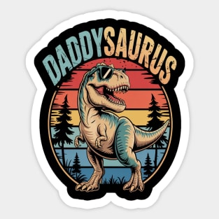 Daddysaurus T Rex Dinosaur DaddySaurus Birthday Father's Day Sticker